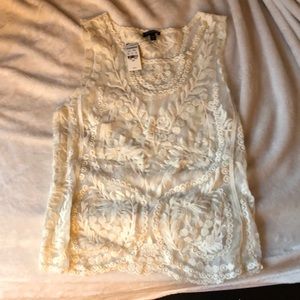 Express Lace Shirt- with tags